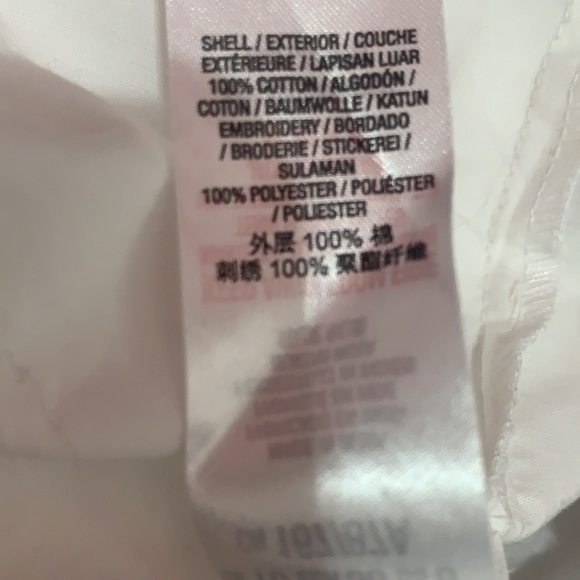 Miss Selfridge white w/navy blue embroidered top - Picture 8 of 8